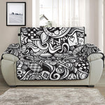 Cartoon Casino Card Pattern Print Half Sofa Protector