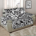 Cartoon Casino Card Pattern Print Half Sofa Protector