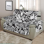 Cartoon Casino Card Pattern Print Half Sofa Protector