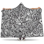 Cartoon Casino Card Pattern Print Hooded Blanket