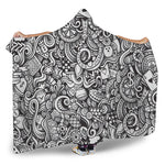 Cartoon Casino Card Pattern Print Hooded Blanket