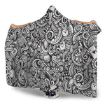 Cartoon Casino Card Pattern Print Hooded Blanket