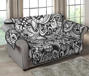 Cartoon Casino Card Pattern Print Loveseat Protector