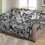 Cartoon Casino Card Pattern Print Loveseat Protector