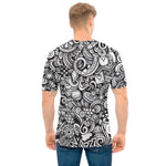 Cartoon Casino Card Pattern Print Men's T-Shirt