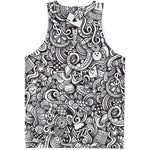 Cartoon Casino Card Pattern Print Men's Tank Top