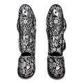 Cartoon Casino Card Pattern Print Muay Thai Shin Guards