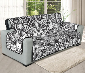 Cartoon Casino Card Pattern Print Oversized Sofa Protector