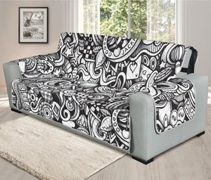 Cartoon Casino Card Pattern Print Oversized Sofa Protector