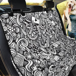 Cartoon Casino Card Pattern Print Pet Car Back Seat Cover