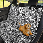 Cartoon Casino Card Pattern Print Pet Car Back Seat Cover