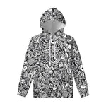 Cartoon Casino Card Pattern Print Pullover Hoodie