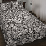 Cartoon Casino Card Pattern Print Quilt Bed Set