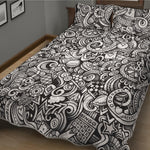 Cartoon Casino Card Pattern Print Quilt Bed Set