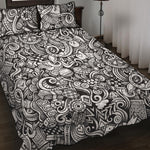 Cartoon Casino Card Pattern Print Quilt Bed Set