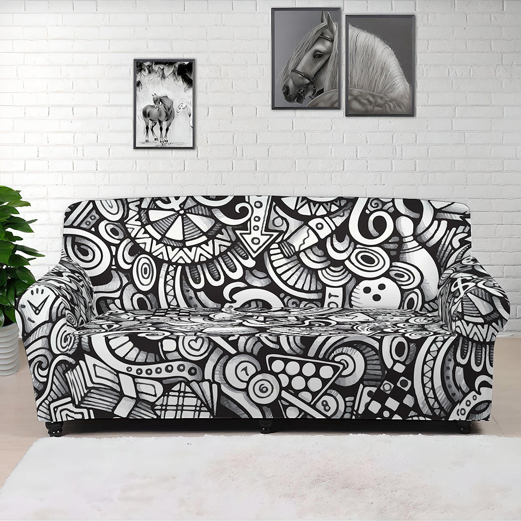 Cartoon Casino Card Pattern Print Sofa Cover