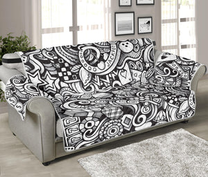 Cartoon Casino Card Pattern Print Sofa Protector