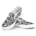 Cartoon Casino Card Pattern Print White Slip On Sneakers