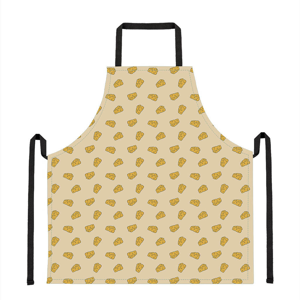 Cartoon Cheese Pattern Print Apron