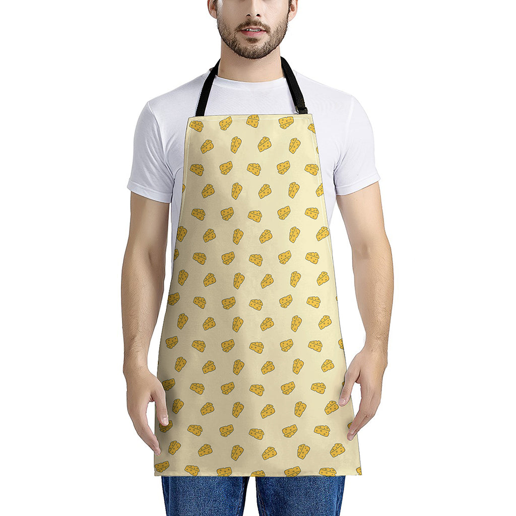 Cartoon Cheese Pattern Print Apron