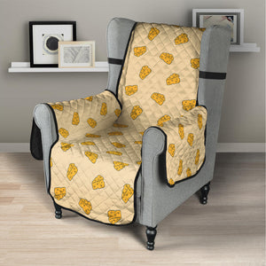 Cartoon Cheese Pattern Print Armchair Protector