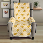 Cartoon Cheese Pattern Print Armchair Protector