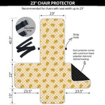 Cartoon Cheese Pattern Print Armchair Protector