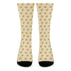 Cartoon Cheese Pattern Print Crew Socks