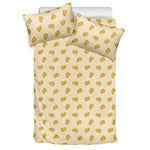 Cartoon Cheese Pattern Print Duvet Cover Bedding Set