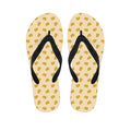 Cartoon Cheese Pattern Print Flip Flops