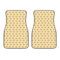 Cartoon Cheese Pattern Print Front Car Floor Mats