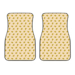 Cartoon Cheese Pattern Print Front Car Floor Mats