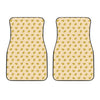 Cartoon Cheese Pattern Print Front Car Floor Mats