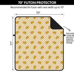 Cartoon Cheese Pattern Print Futon Protector