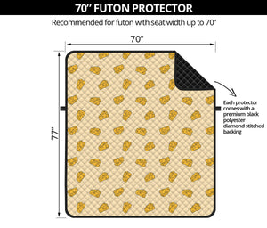 Cartoon Cheese Pattern Print Futon Protector