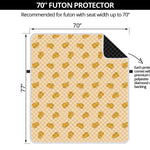 Cartoon Cheese Pattern Print Futon Protector