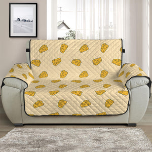 Cartoon Cheese Pattern Print Half Sofa Protector