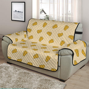 Cartoon Cheese Pattern Print Half Sofa Protector