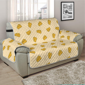 Cartoon Cheese Pattern Print Half Sofa Protector