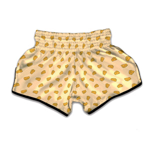 Cartoon Cheese Pattern Print Muay Thai Boxing Shorts