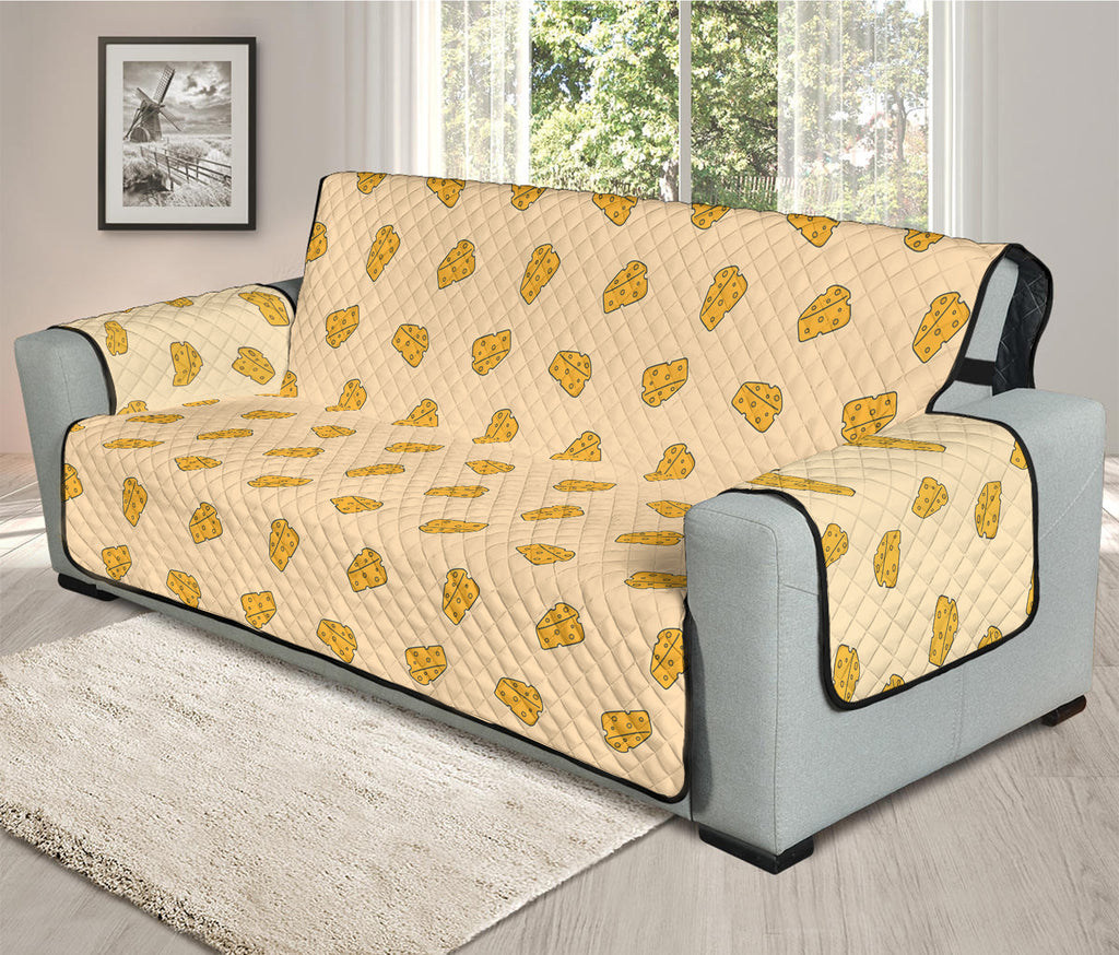 Cartoon Cheese Pattern Print Oversized Sofa Protector