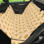 Cartoon Cheese Pattern Print Pet Car Back Seat Cover