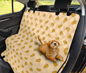 Cartoon Cheese Pattern Print Pet Car Back Seat Cover