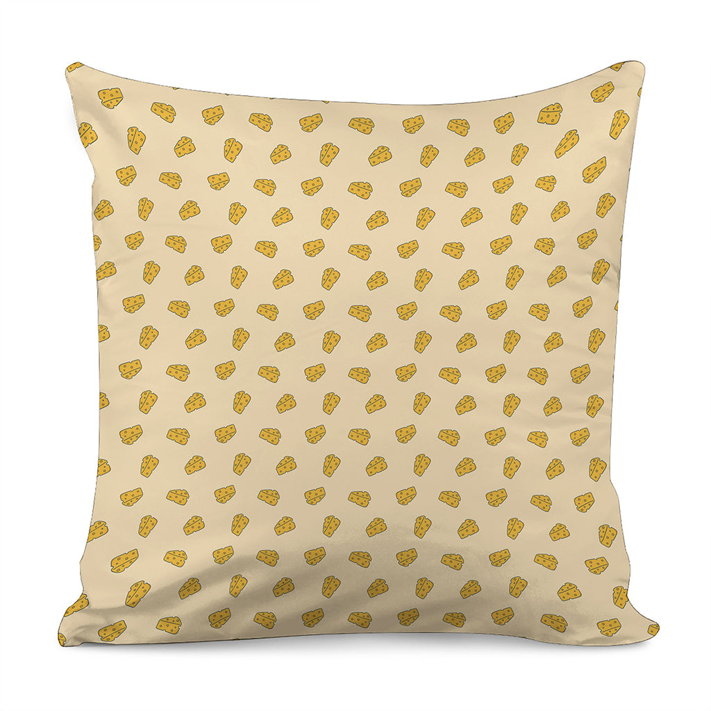 Cartoon Cheese Pattern Print Pillow Cover