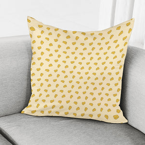 Cartoon Cheese Pattern Print Pillow Cover