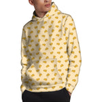 Cartoon Cheese Pattern Print Pullover Hoodie