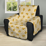 Cartoon Cheese Pattern Print Recliner Protector