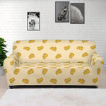 Cartoon Cheese Pattern Print Sofa Cover