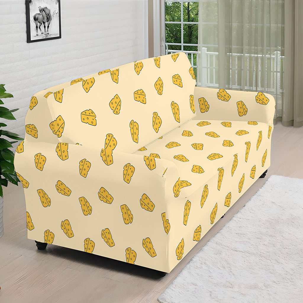 Cartoon Cheese Pattern Print Sofa Cover