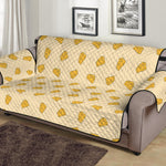 Cartoon Cheese Pattern Print Sofa Protector